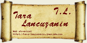 Tara Lančužanin vizit kartica